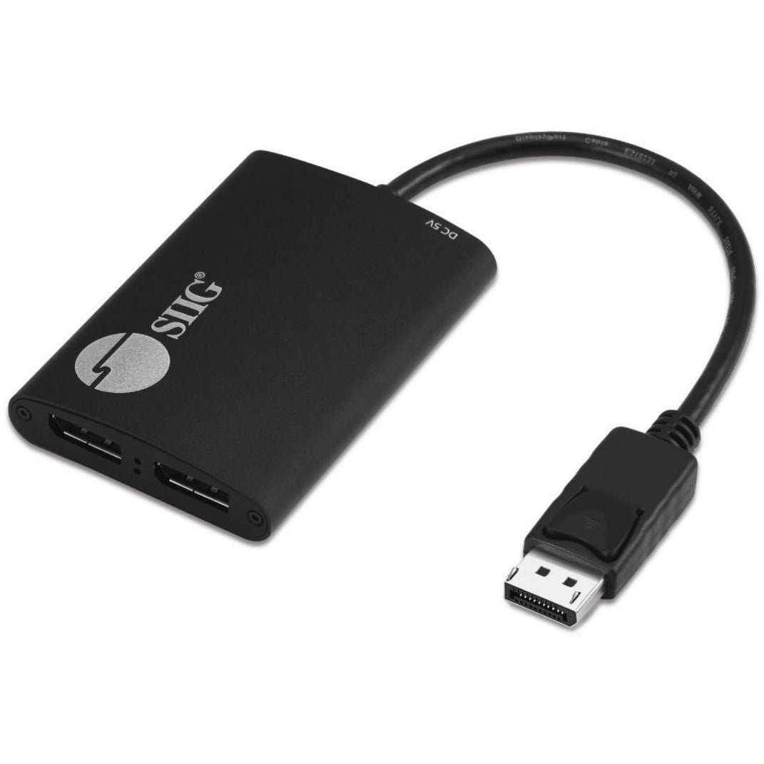 DP TO DP MST HUB,21.6GBPS,DUAL DP FOR 4K30HZ,MIRROR/ EXTEND AND PANORAMIC VIDEO