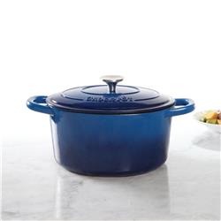 Picture of Gibson 69145.02 7 qt Round Dutch Oven Crock Pot&#44; Sappire
