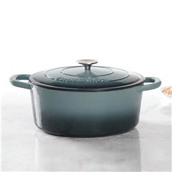 Picture of Gibson 69146.02 7 qt Oval Dutch Oven Crock Pot&#44; Grey