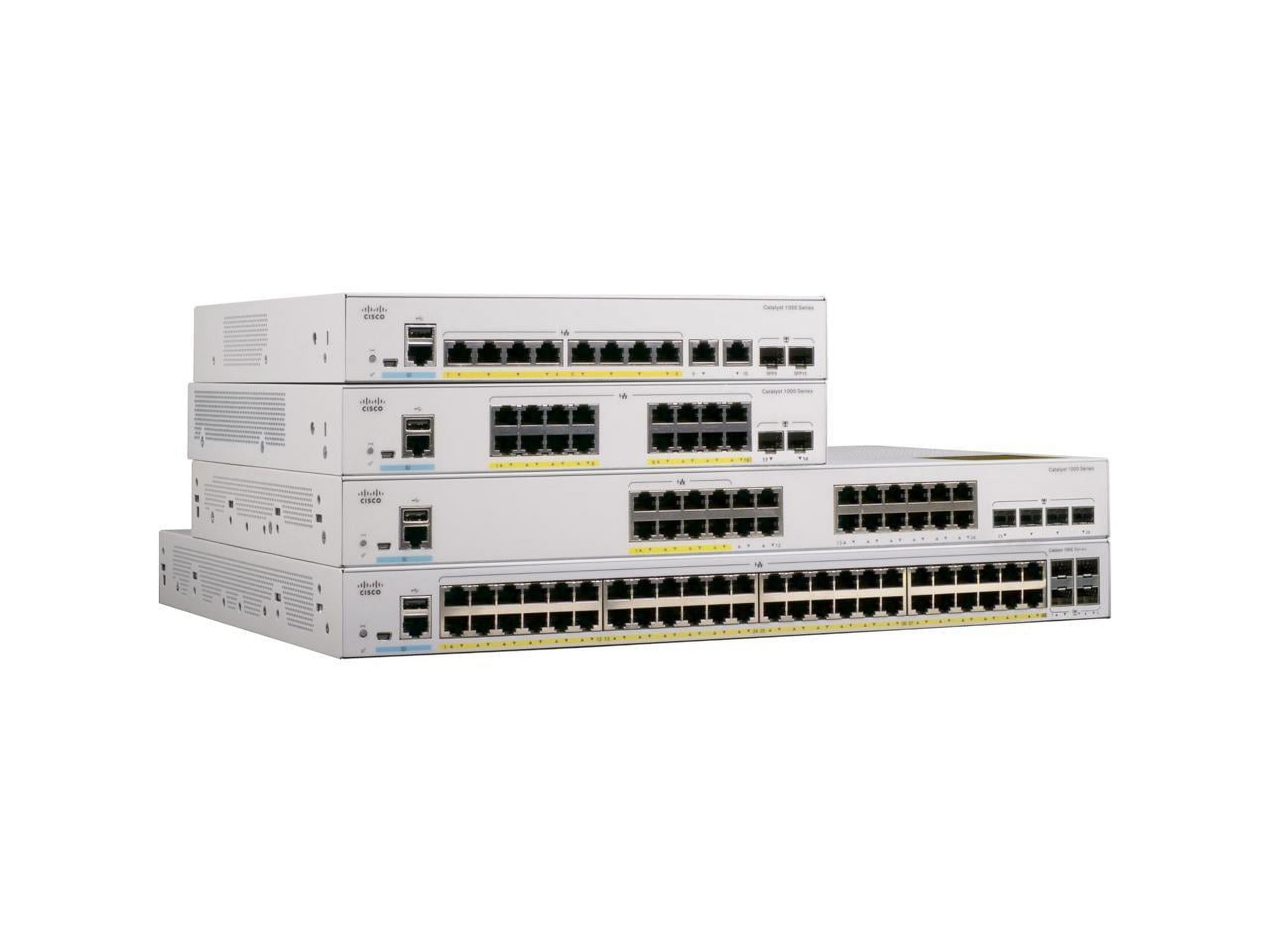 Picture of Cisco C1000-16T-E-2G-L Catalyst Ethernet Switch - 16 Ports - Manageable - 2 Layer Supported
