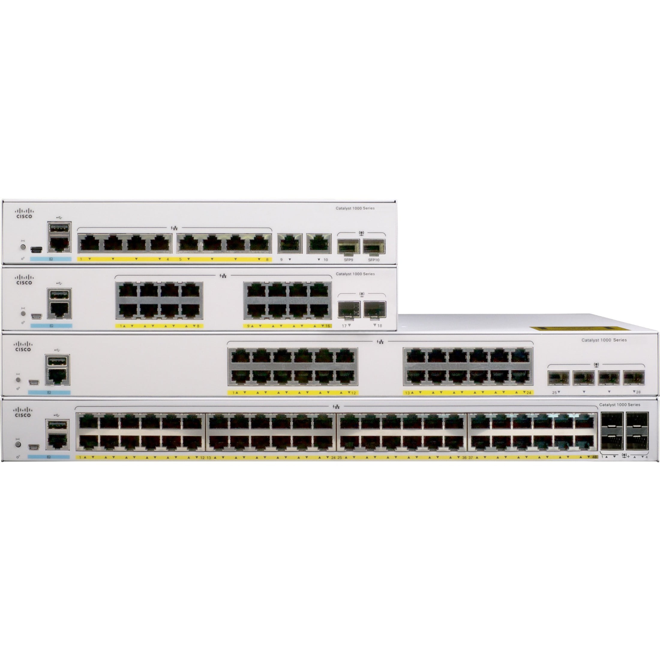 Picture of Cisco C1000-16P-2G-L Catalyst Ethernet Switch - 16 Ports - Manageable - 2 Layer Supported