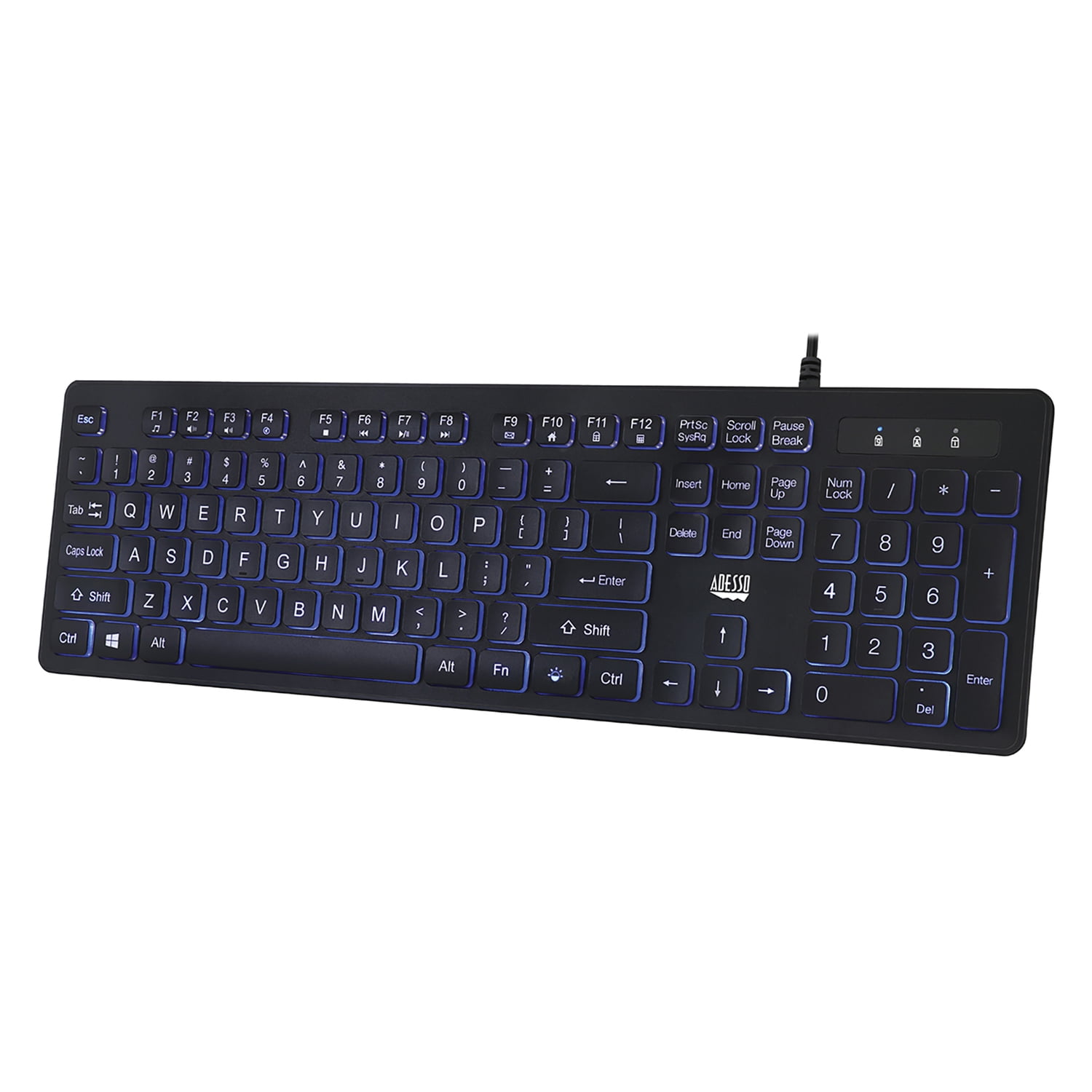 Picture of Adesso AKB-139EB Antimicrobial Lighted Keyboard