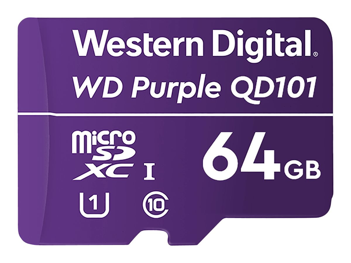Picture of WD Bulk WDD064G1P0C 64GB SCQD101 SDA 6.0 Micro SD Card, Purple