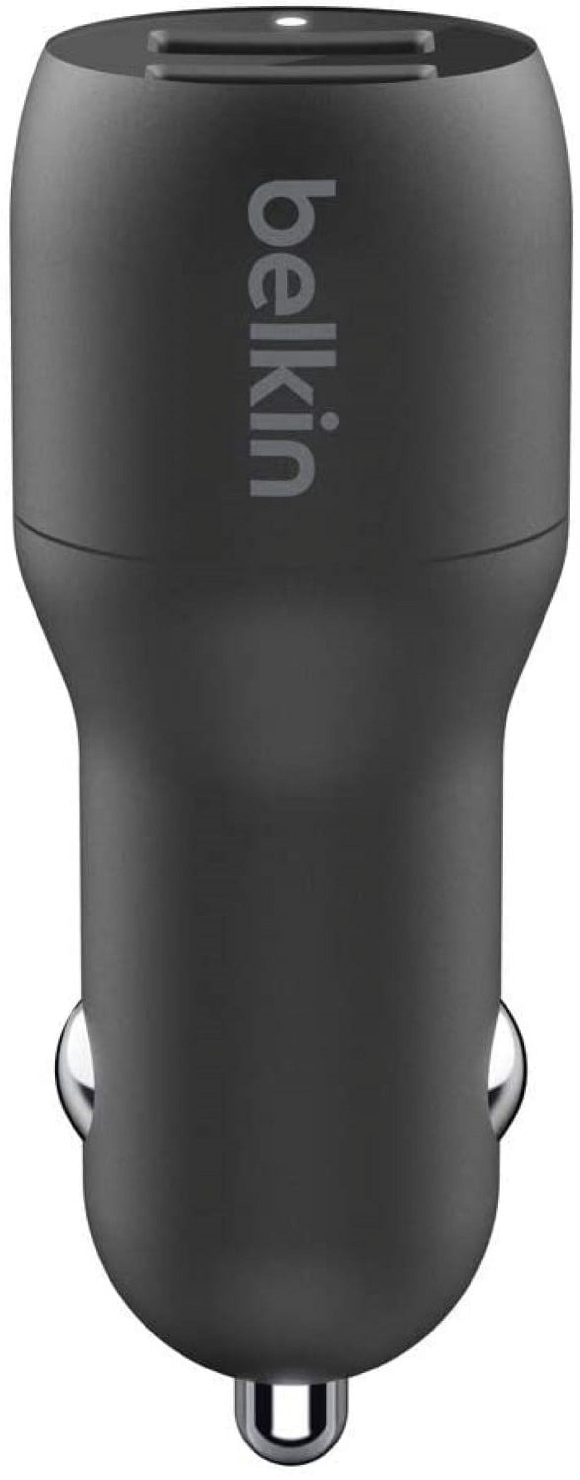 Picture of Belkin CCB001btBK Boost Charging Dual USB A Car Charger&#44; Black
