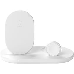 Picture of Belkin WIZ001ttWH Boost 3-in-1 Wireless Charger for Mobiles&#44; White