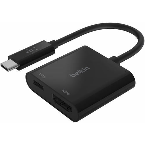 USB C to HDMI Charger to USB C HDMI Cable, Black