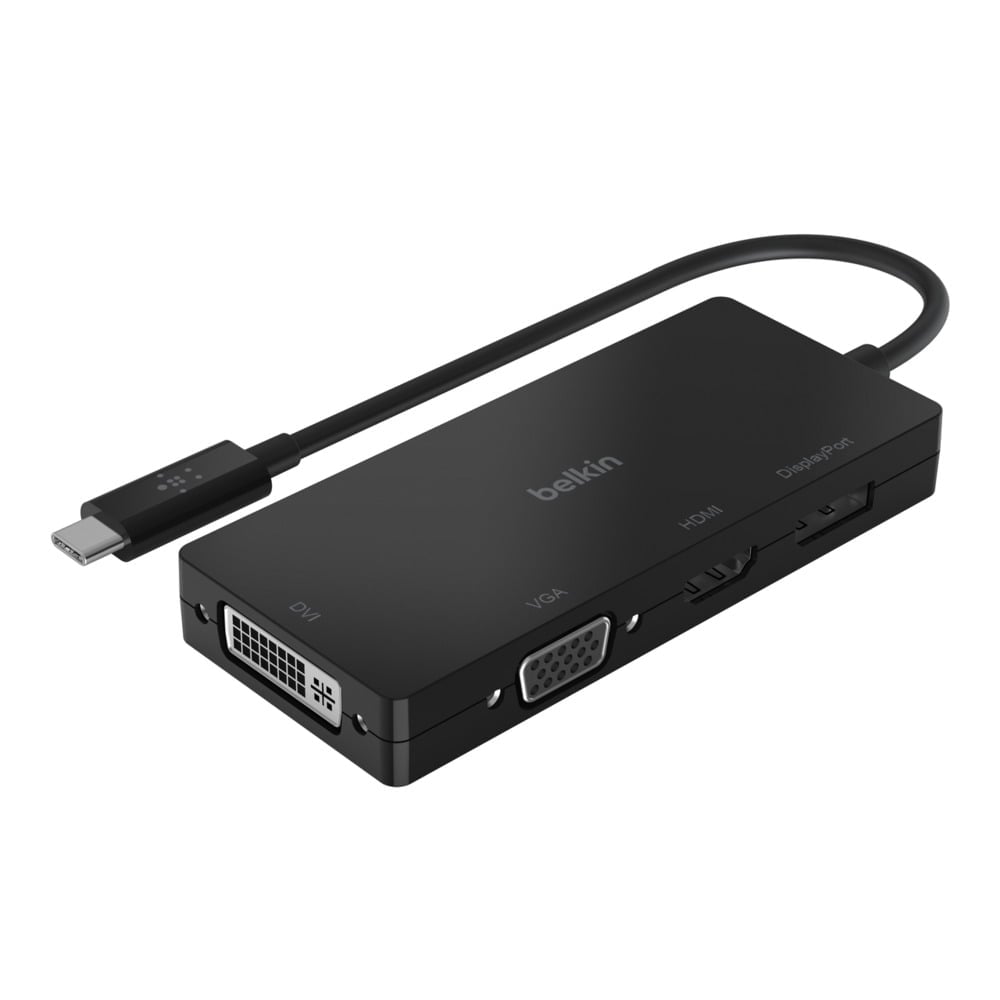 AVC003BK-BL USB C VD USBC HDMI VGAD VIDPP Adapter, Black -  Belkin