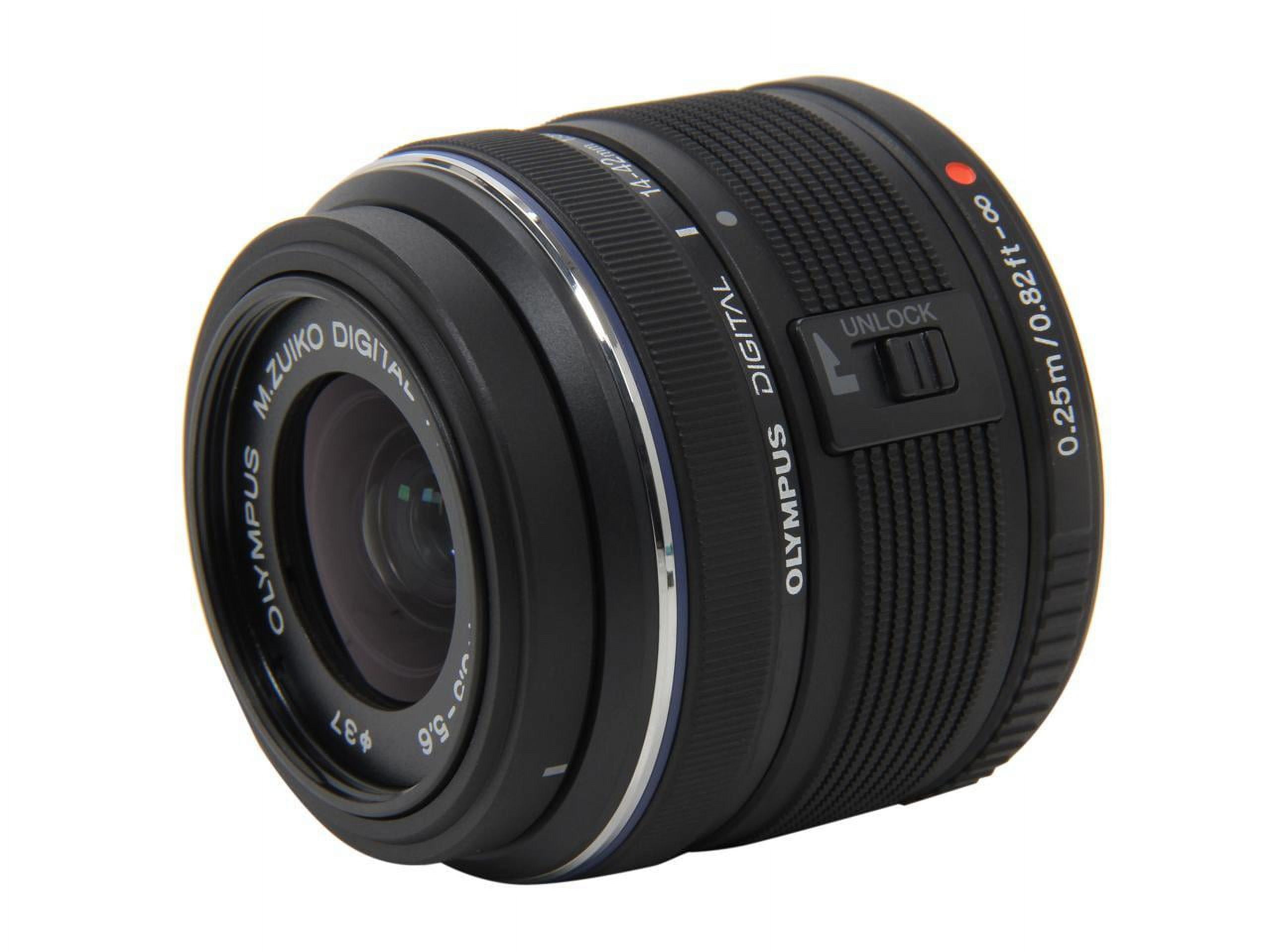 Picture of Olympus V314050BU000 14 - 42 mm Zuiko F-3.5-5.6 II R Lens for 4 Thirds, Black