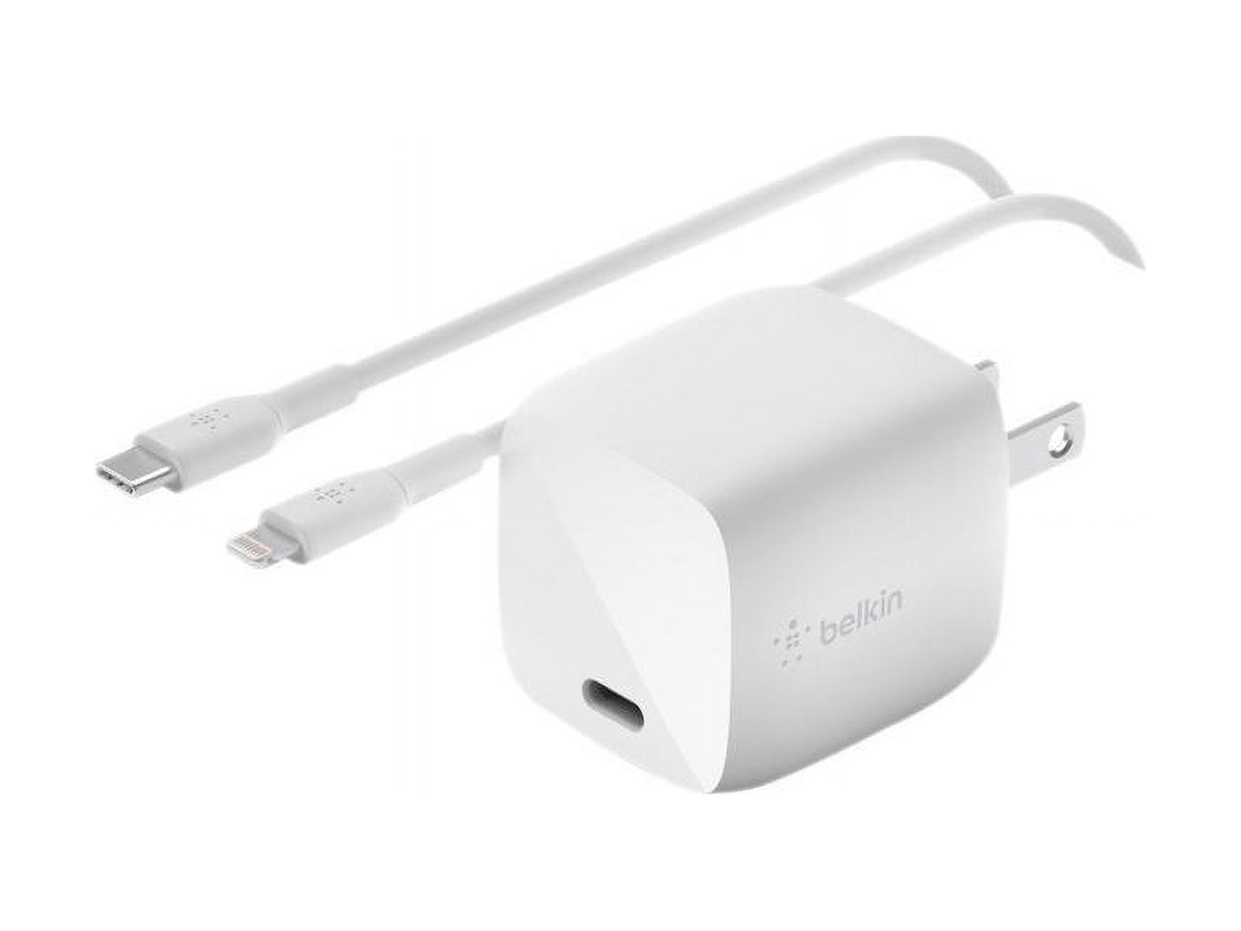 Picture of Belkin WCH001dq1MWH-B6 30W 1M USB-C Charger & Cable&#44; White