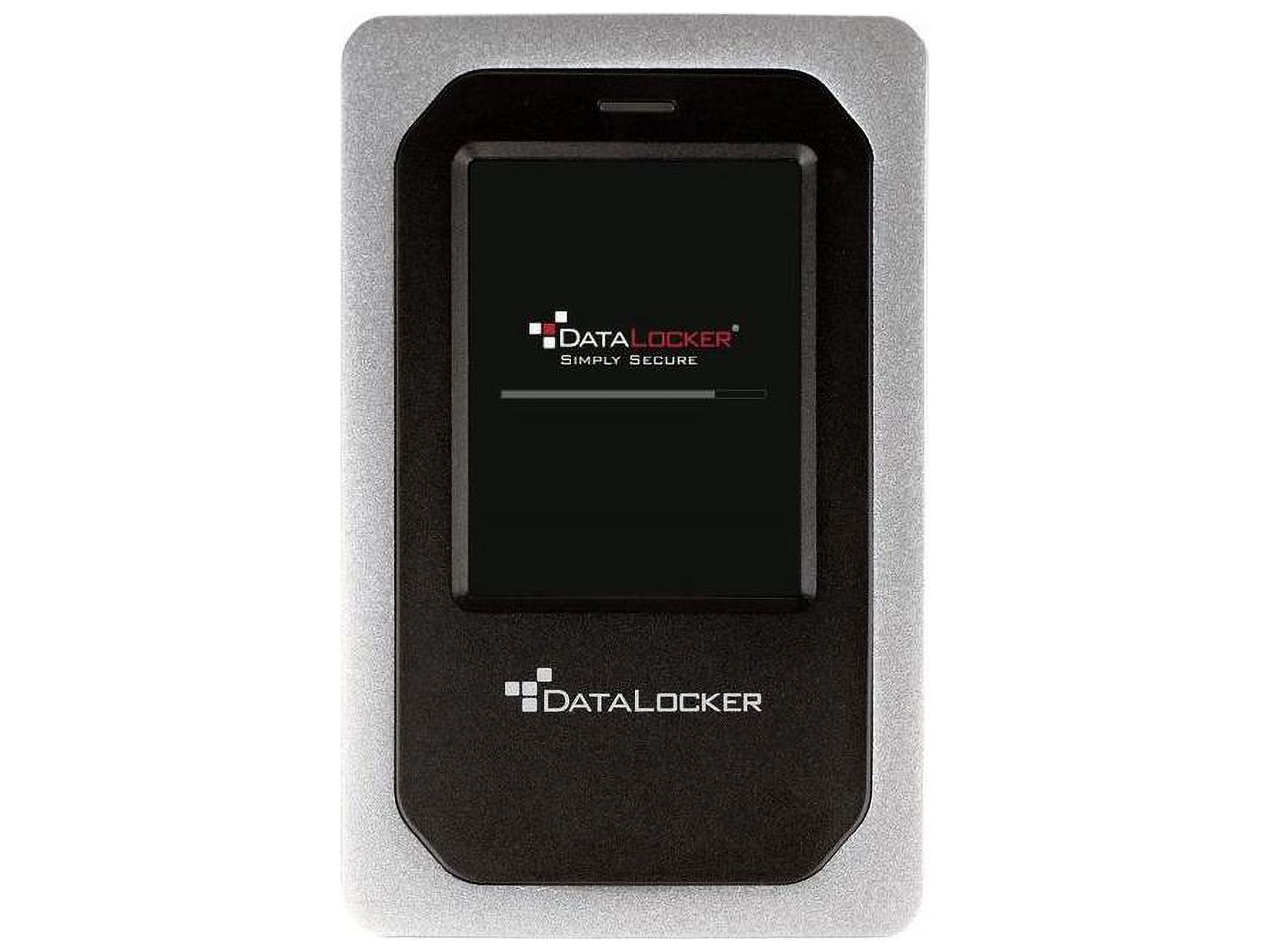 Picture of Data Locker DL4-2TB-FE 2TB External Encrypted Drive HDD, Black - FIPS 140-2 L3 - AES 256-bit - Touchscreen - USB 3.2 Gen 1