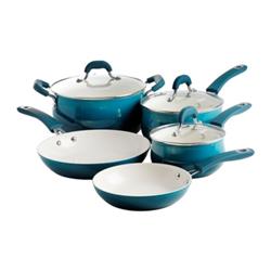 Picture of Gibson 94245.08 OSTER 8 Piece AL Cookware Set&#44; Gradient Teal