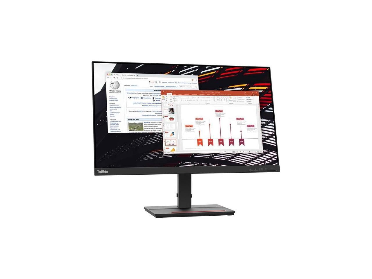 Picture of Lenovo 62AEKAT2US 23.8 in. Full HD S24e-20 HDMI LCD Monitor, Raven Black