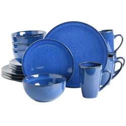 Picture of Gibson 127239.16 Soho Lounge Dinnerware Set&#44; Blue - 16 Piece