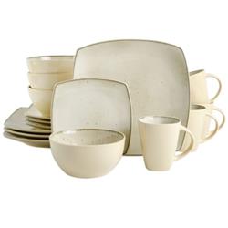 Picture of Gibson 130933.16 Soho Lounge 16 Piece Dinnerware, Taupe