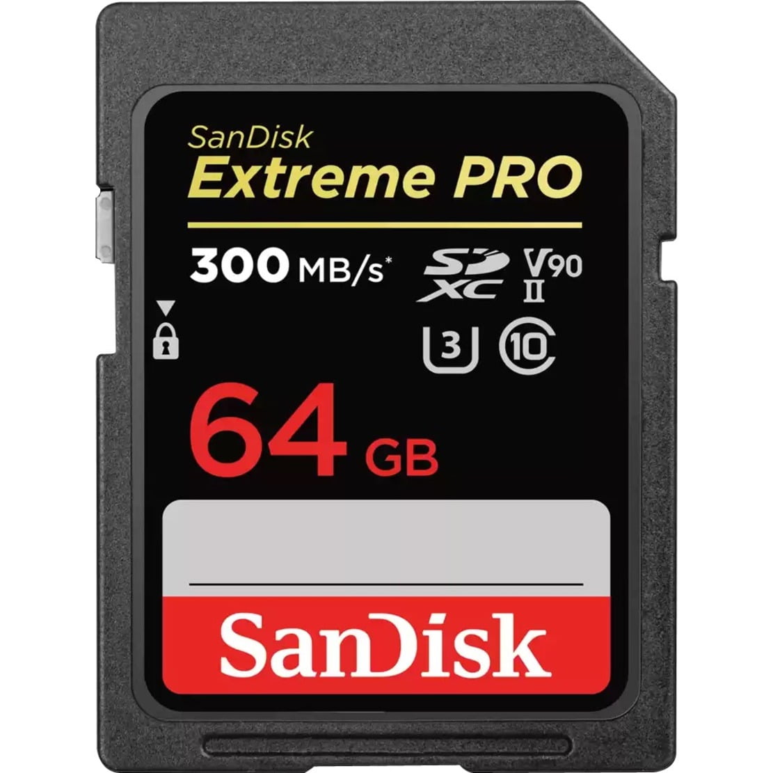 Picture of SanDisk SDSDXDK-064G-ANCIN Extreme Pro UHS II 64GB Memory Card, Black