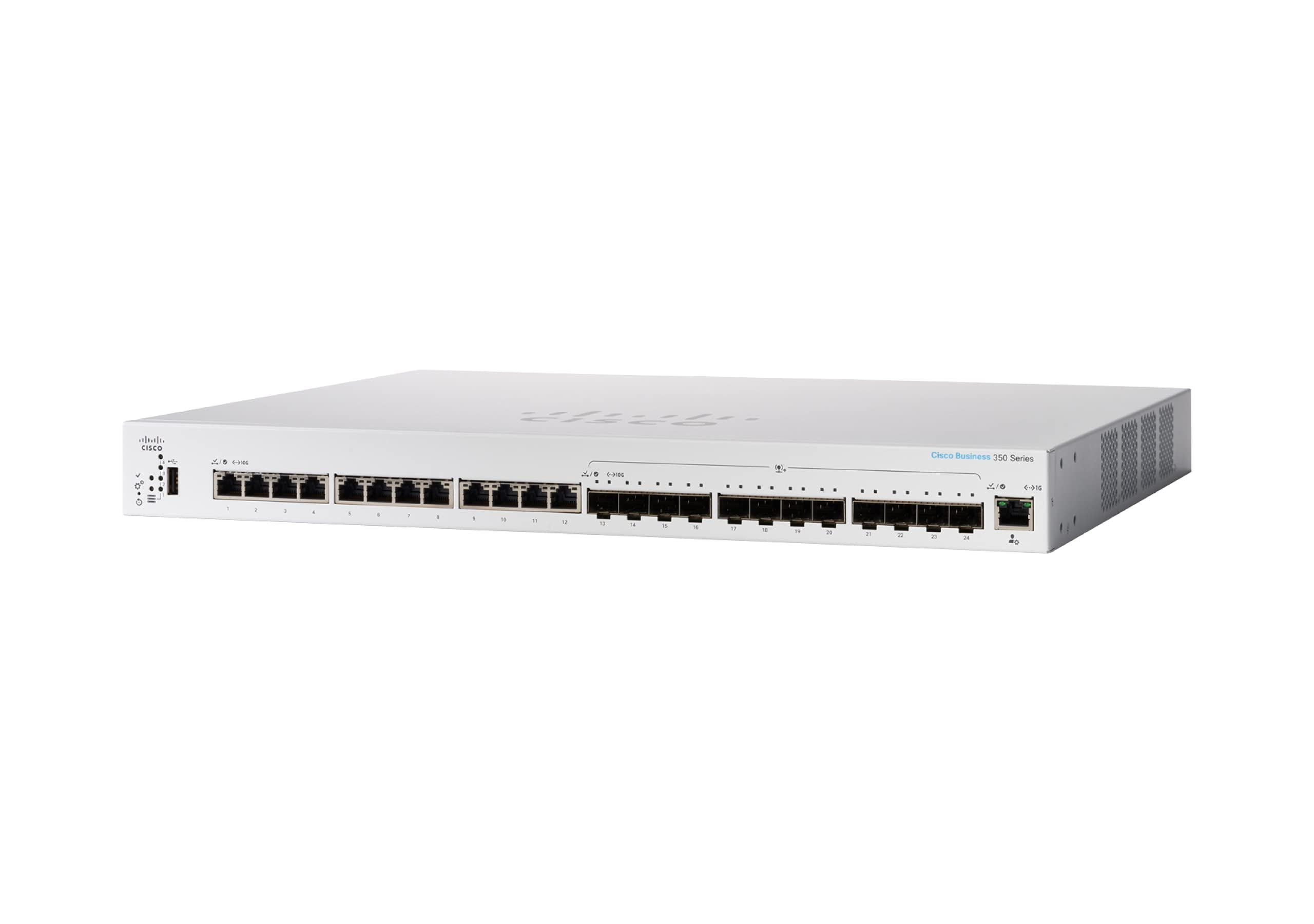 Picture of Cisco Systems CBS350-24XTS-NA 12 Port Optical Fiber Managed Switch, White