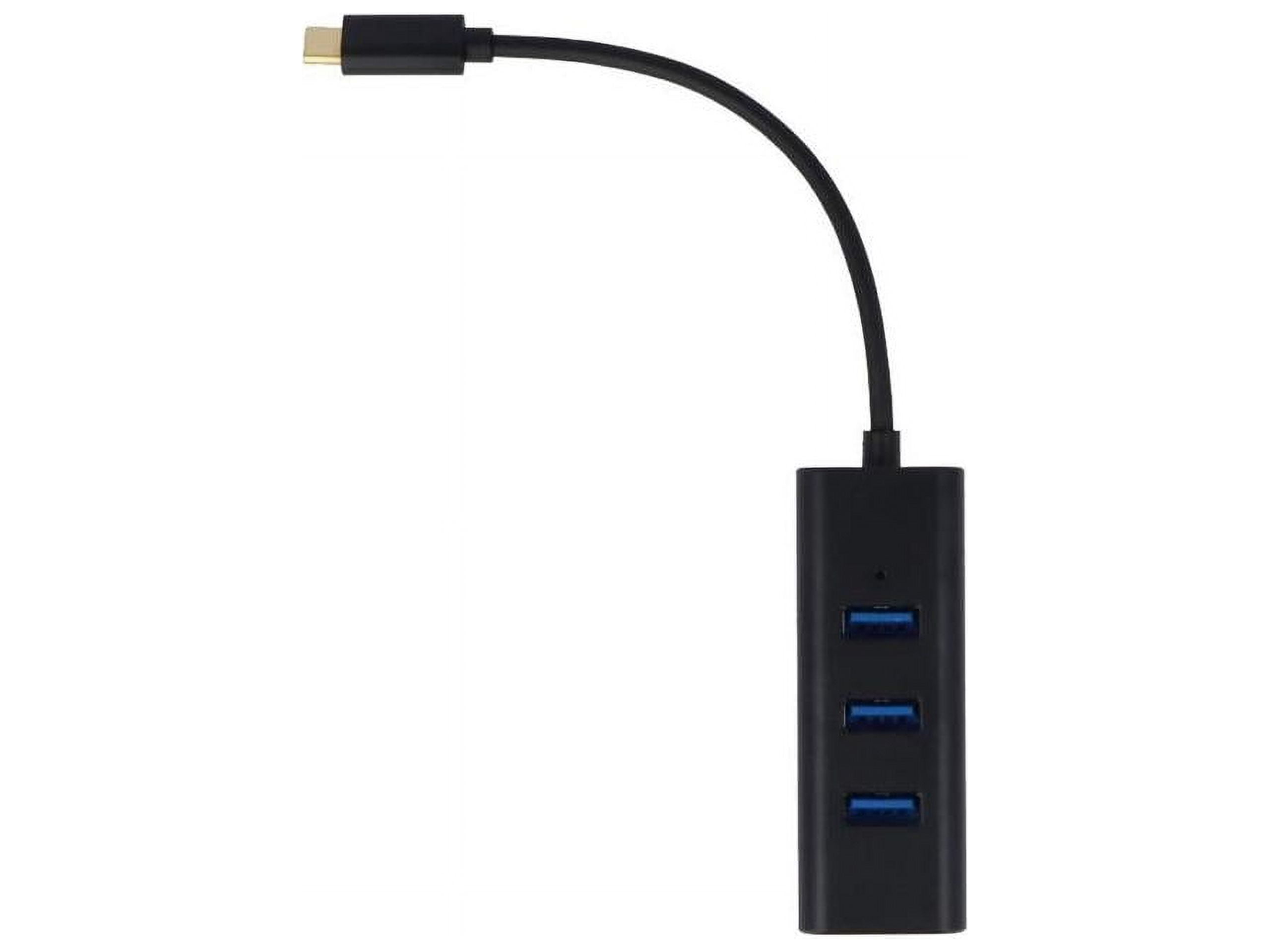 Picture of Visiontek 901434 USB-C 4 Port USB 3.0 Hub Adapter&#44; Black