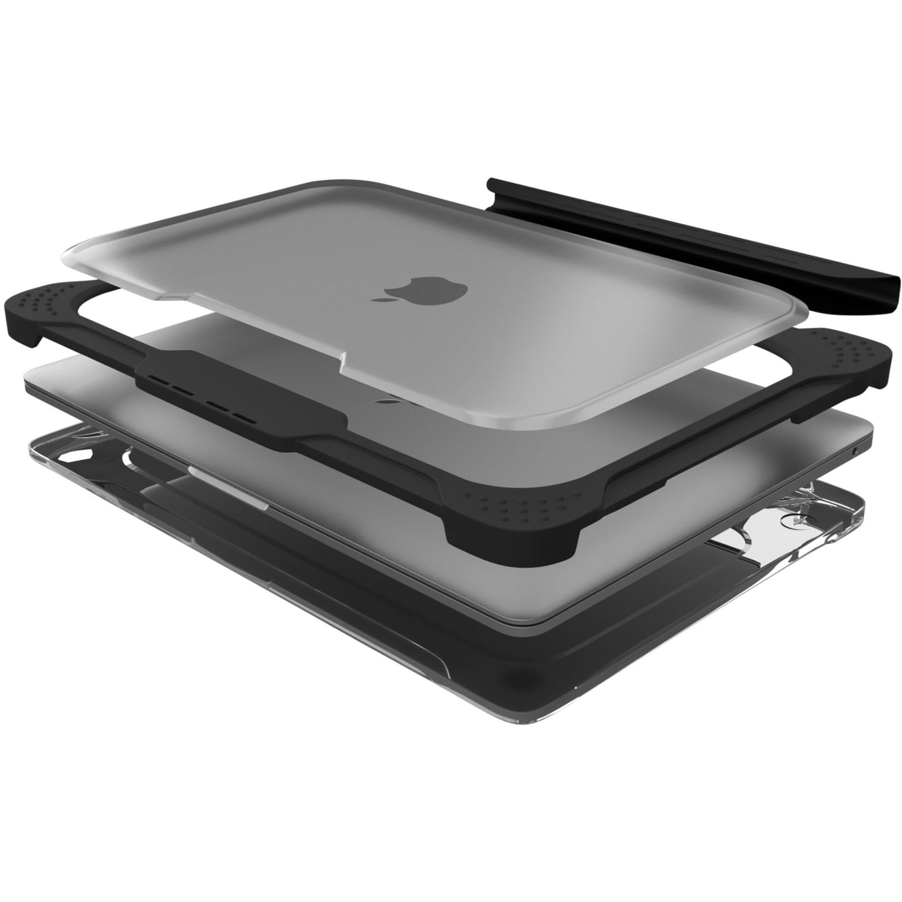 Picture of Max Cases AP-ESL-MBA-13M-BCLR 13 in. Extreme Shell-L Cover for Macbook Air&#44; Black & Clear
