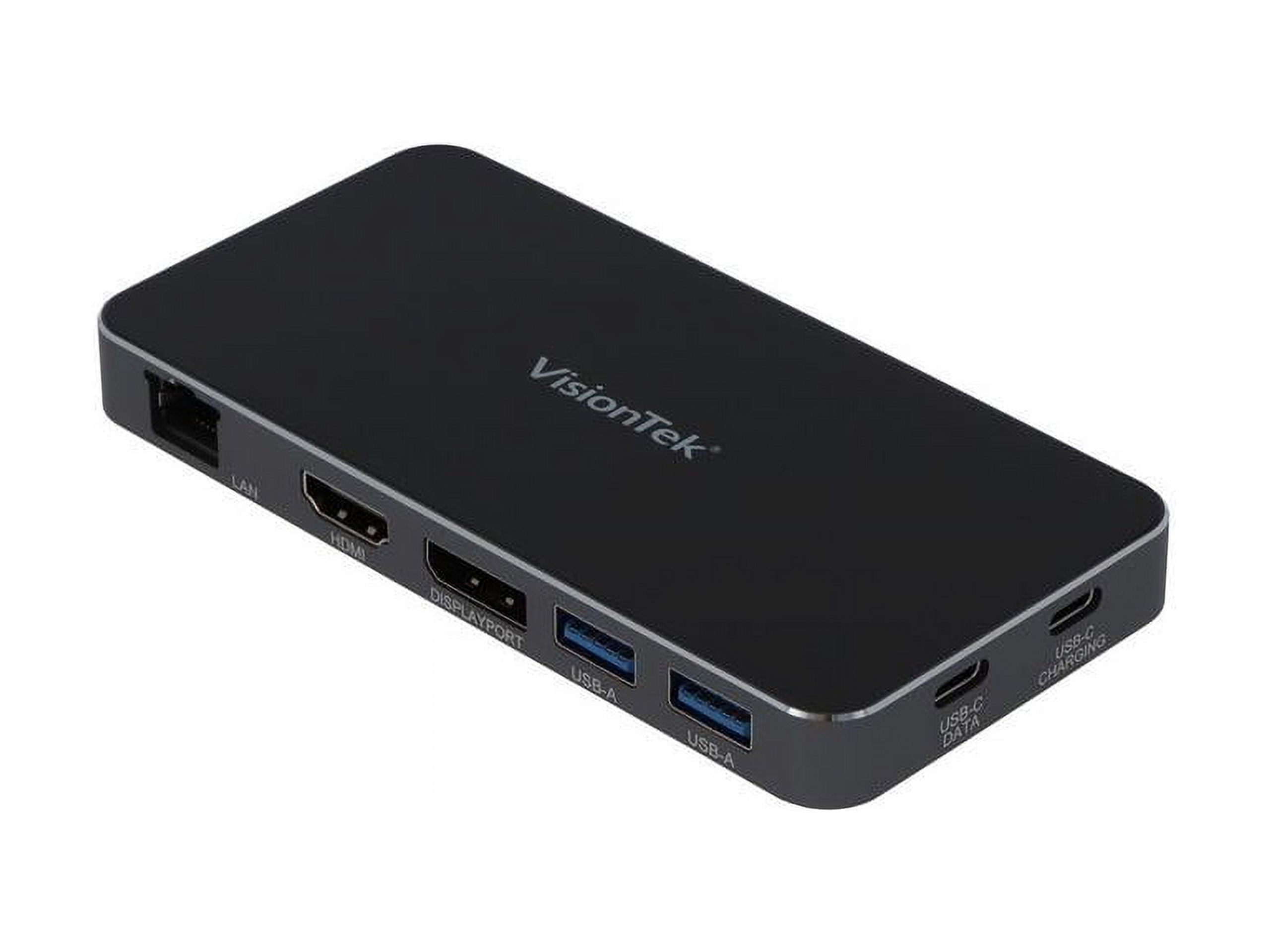 Picture of Visiontek 901469 VT400 Portable USB-C Docking Station with Power Passthrough