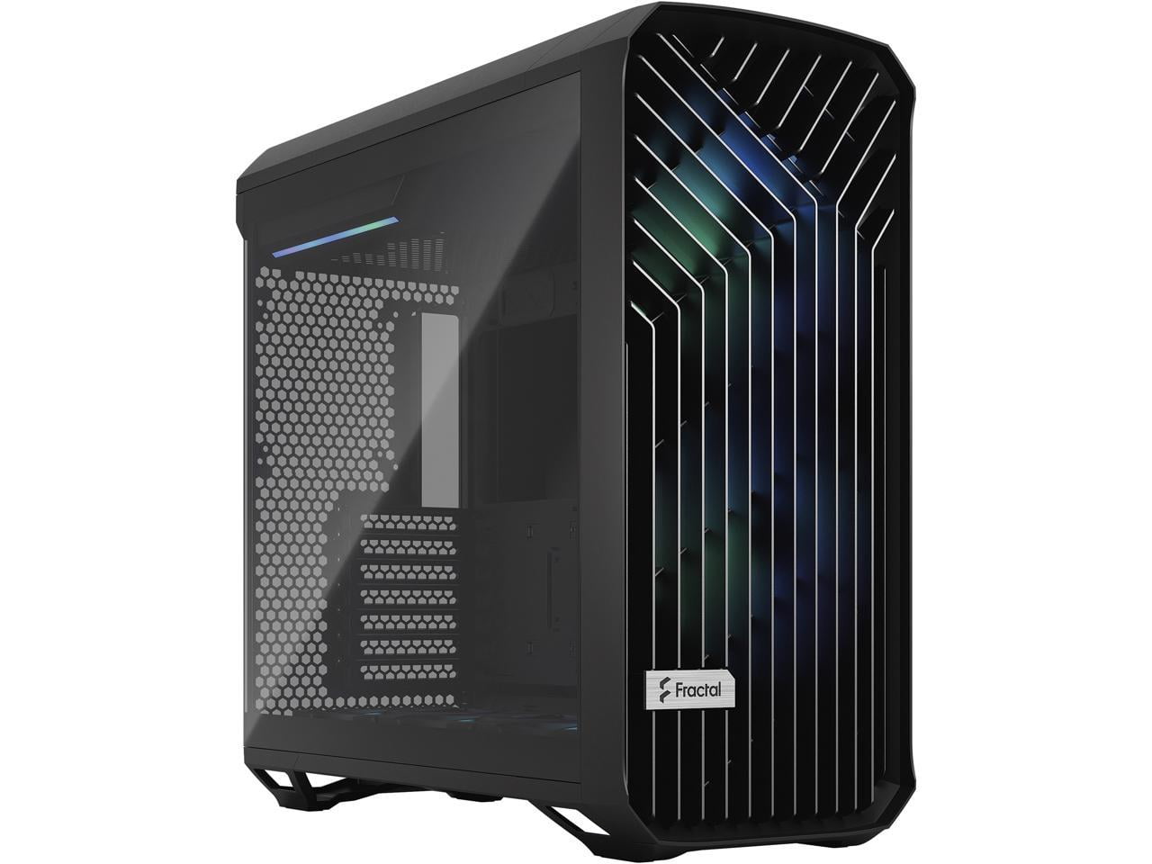 Picture of Fractal Design FD-C-TOR1A-04 Torrent Mid-Tower Case with Light Tinted Tempered Glass Side Panel & RGB Fans&#44; Black