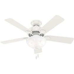 Picture of Hunter Fan 50905 44 in. Swanson Ceiling Fan with LED Light, White