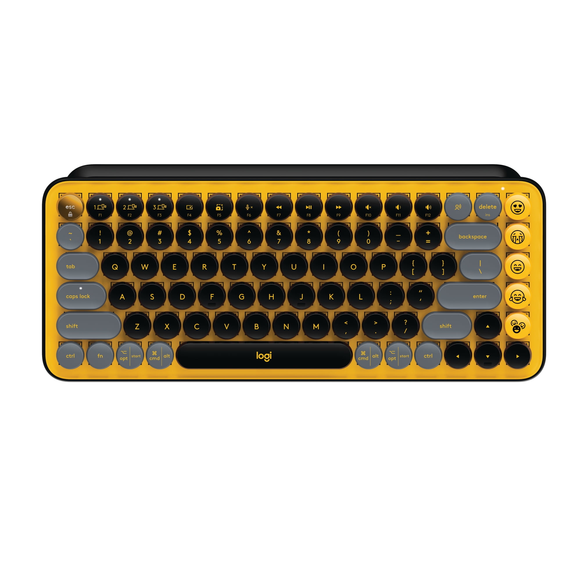 Picture of Logitech 920-010707 POP Keys Wireless Gaming Mechanical Keyboard&#44; Blast Yellow