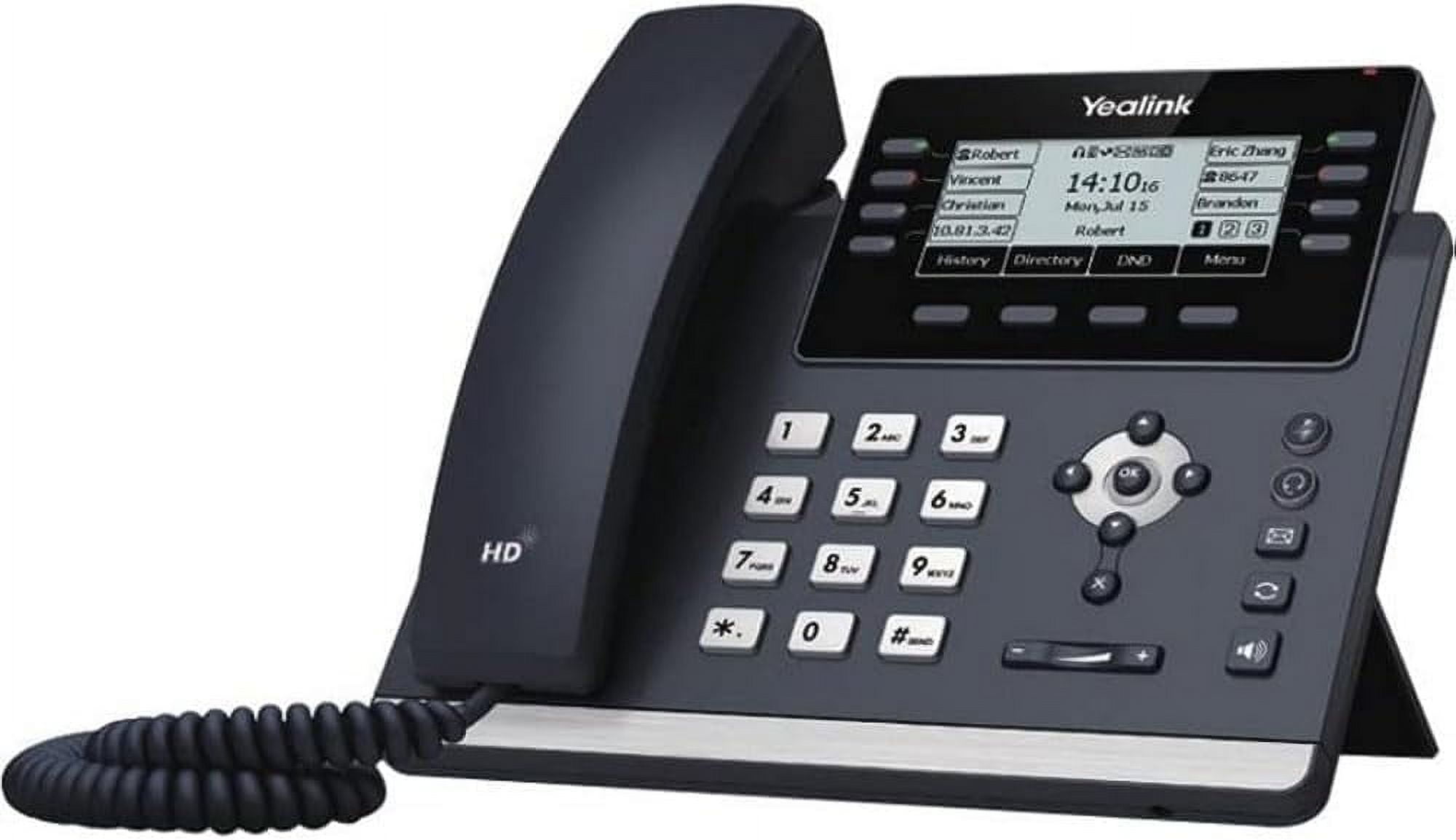 Picture of YeaLink 1301202 Corded Wall Mountable Desktop Classic IP Desk Phone