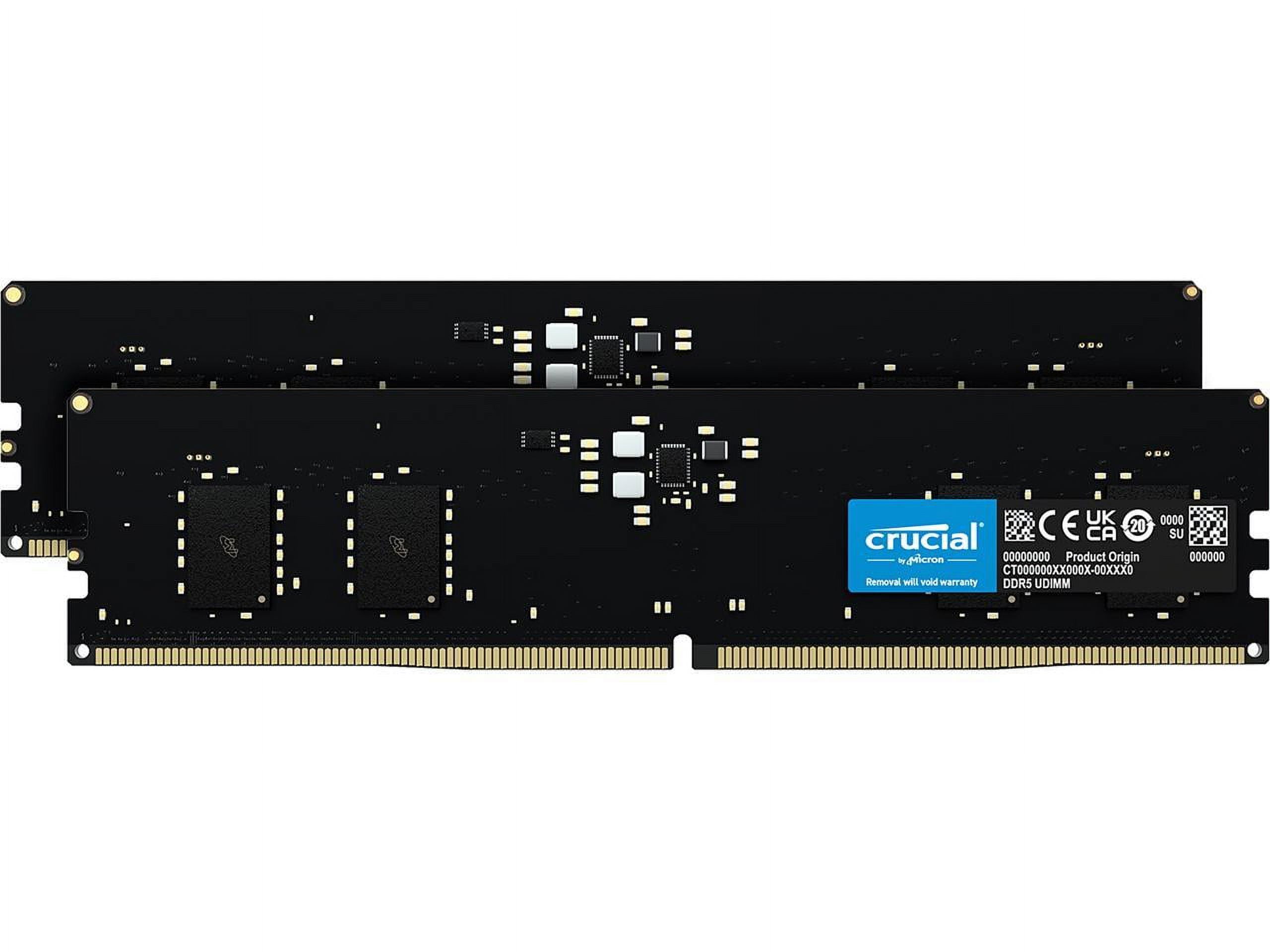 Picture of Crucial CT2K8G48C40U5 16GB DDR5-4800 UDIMM Unbuffered Memory Module
