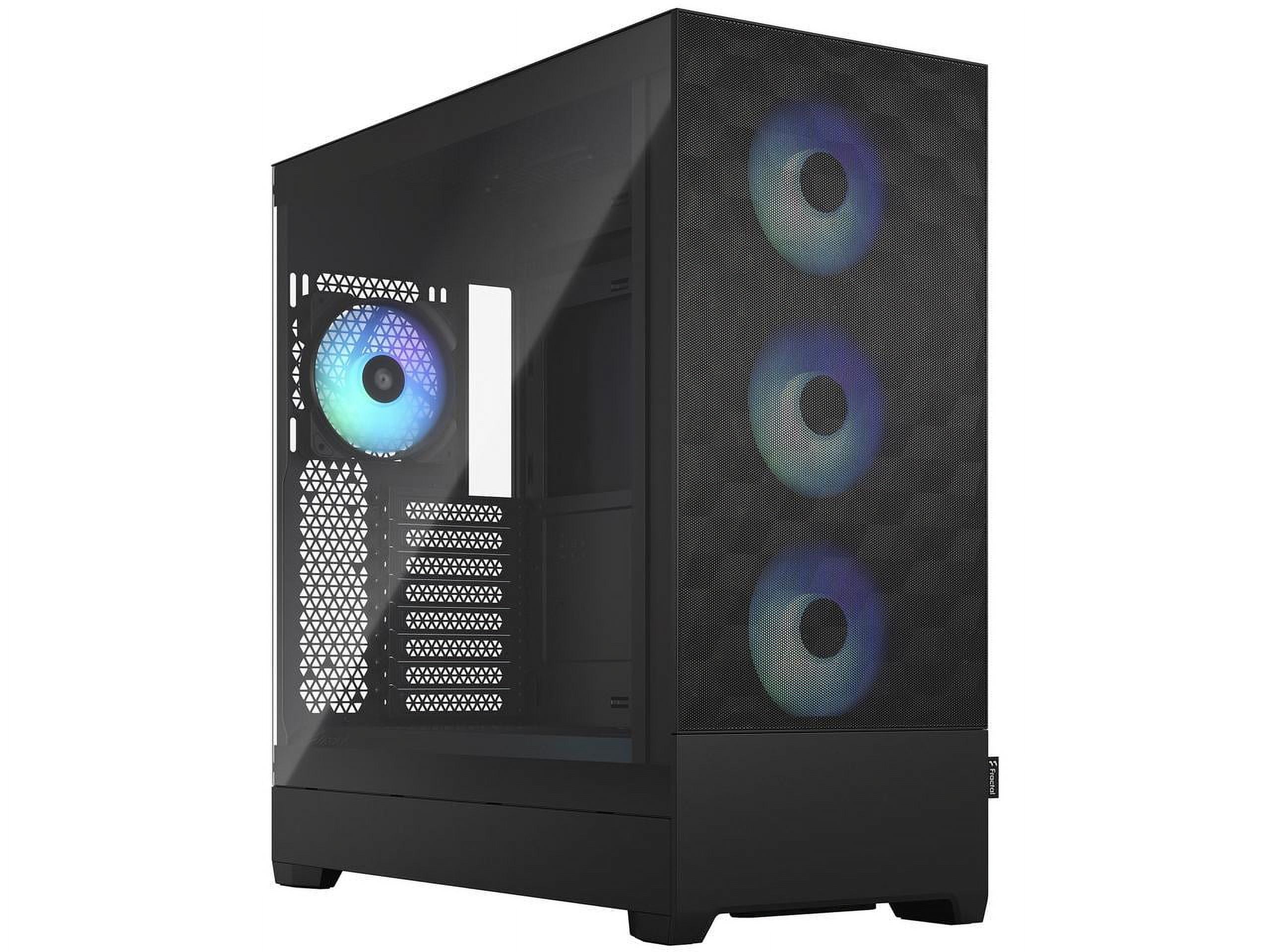Picture of Fractal Design FD-C-POR1X-06 Pop XL Air RBG High Airflow Clear Tempered Glass Computer Case, Black