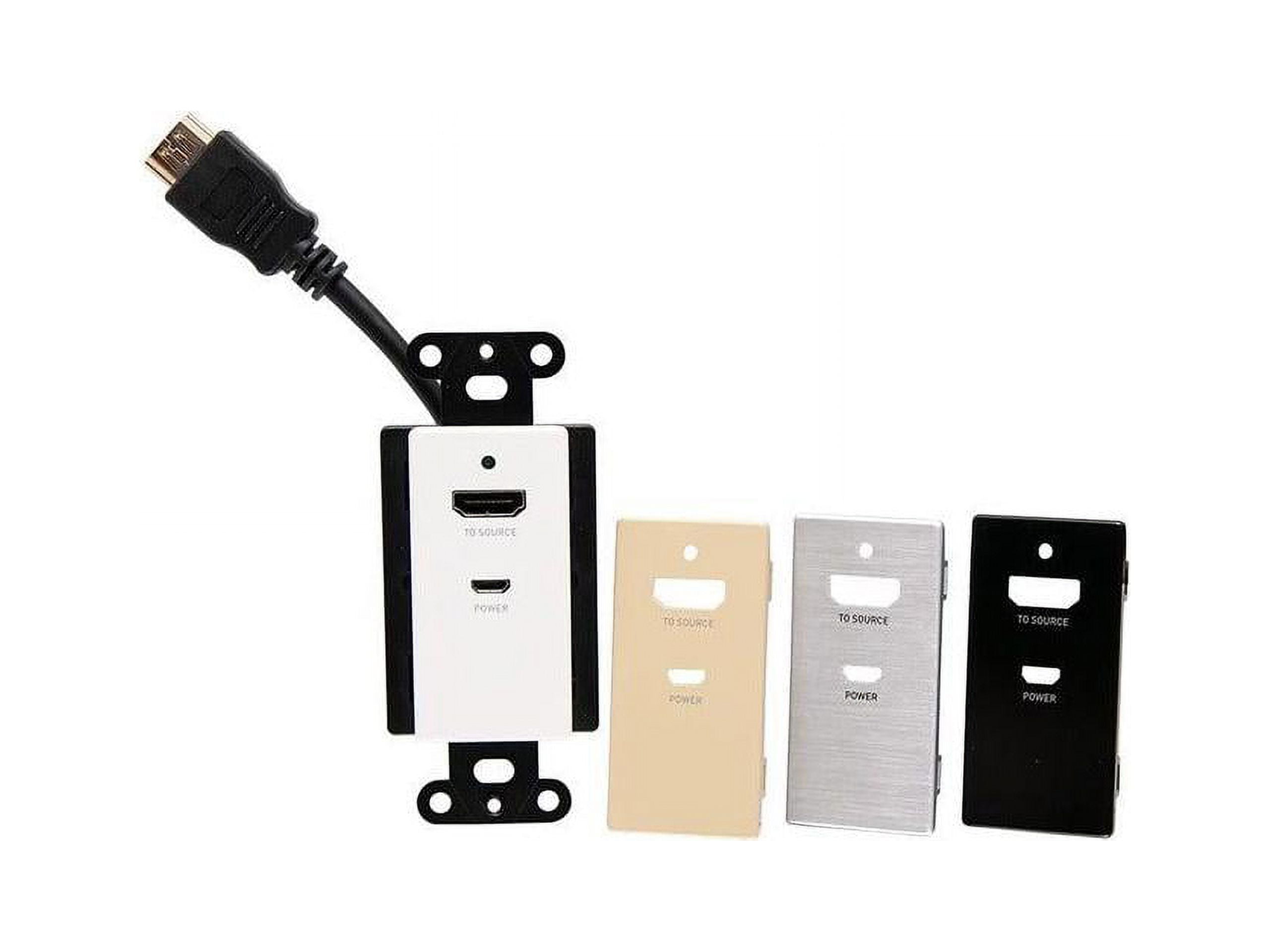 Picture of C2G C2G42395 HDMI Inline Extender Decorative Wall Plate - 4K 60Hz&#44; Multi Color
