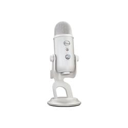 Logitech 988-000529 Blue Yeti Wired Microphone - Shock Mount, Desktop, Stand Mountable - USB - White Mist -  Logitech Inc