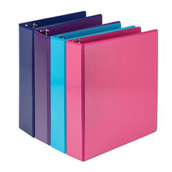 2 in. Durable View 3 Ring Binder D Ring Binder,  Assorted Color