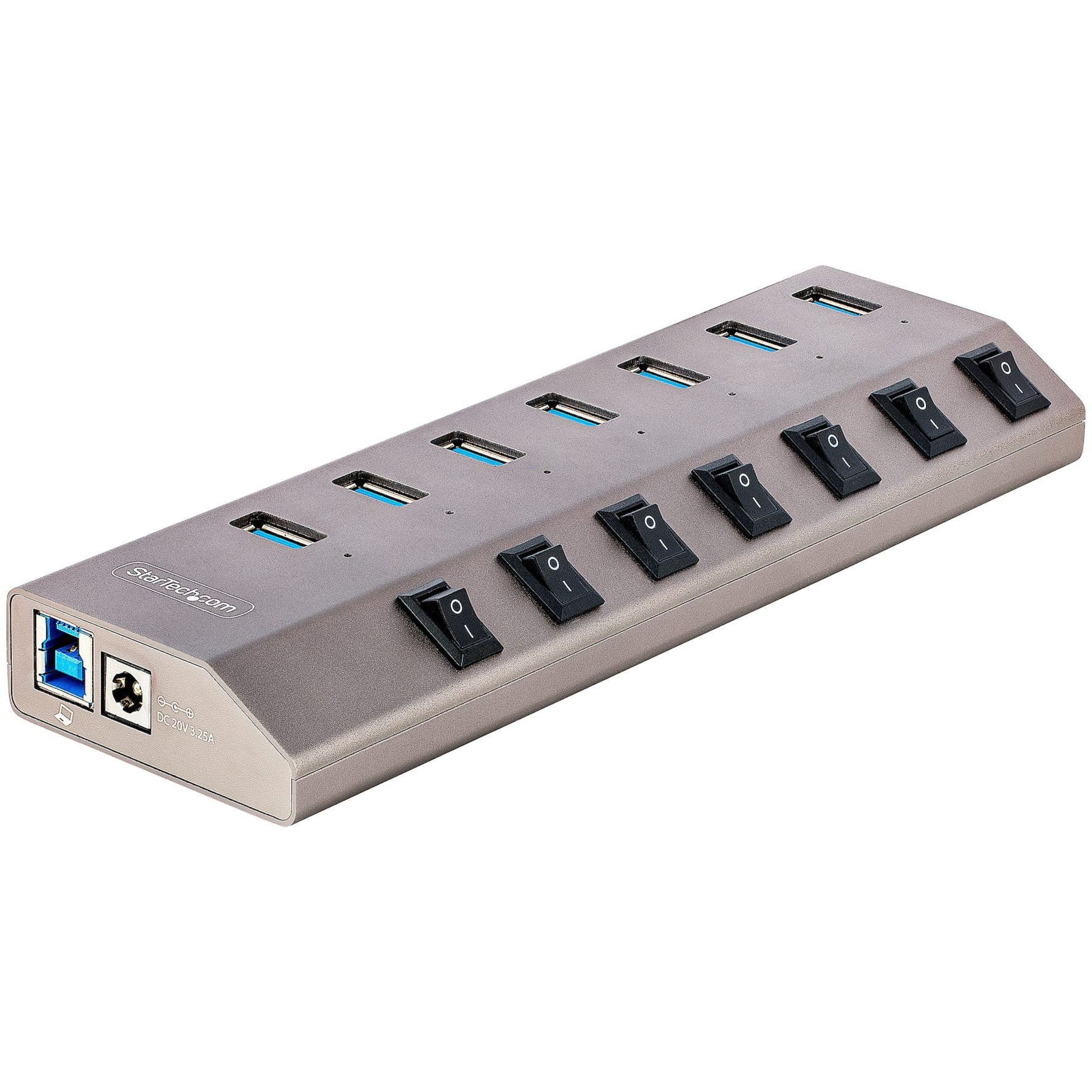 7 Port USB Hub with On-Off Switches