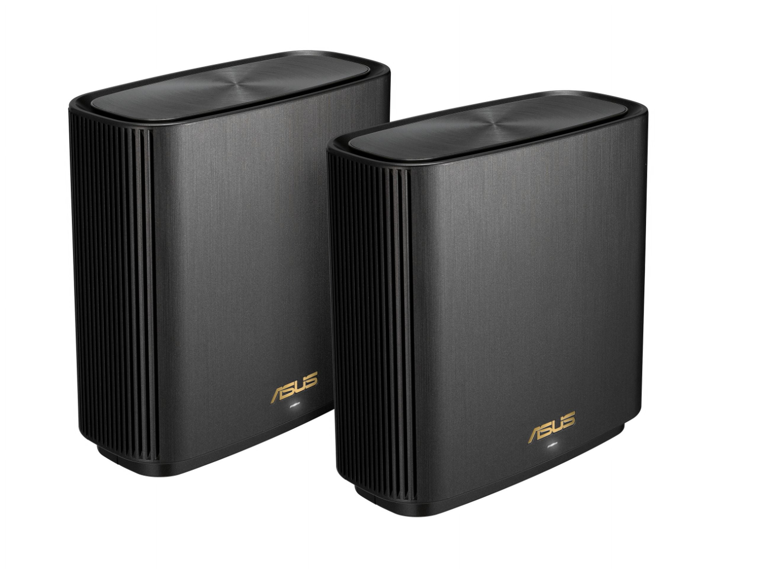 Picture of ASUS ZenWiFiXT92PKCharcoal ZenWi-Fi XT9 AX7800 Wireless Tri-Band Mesh Wi-Fi System, Charcoal - Pack of 2