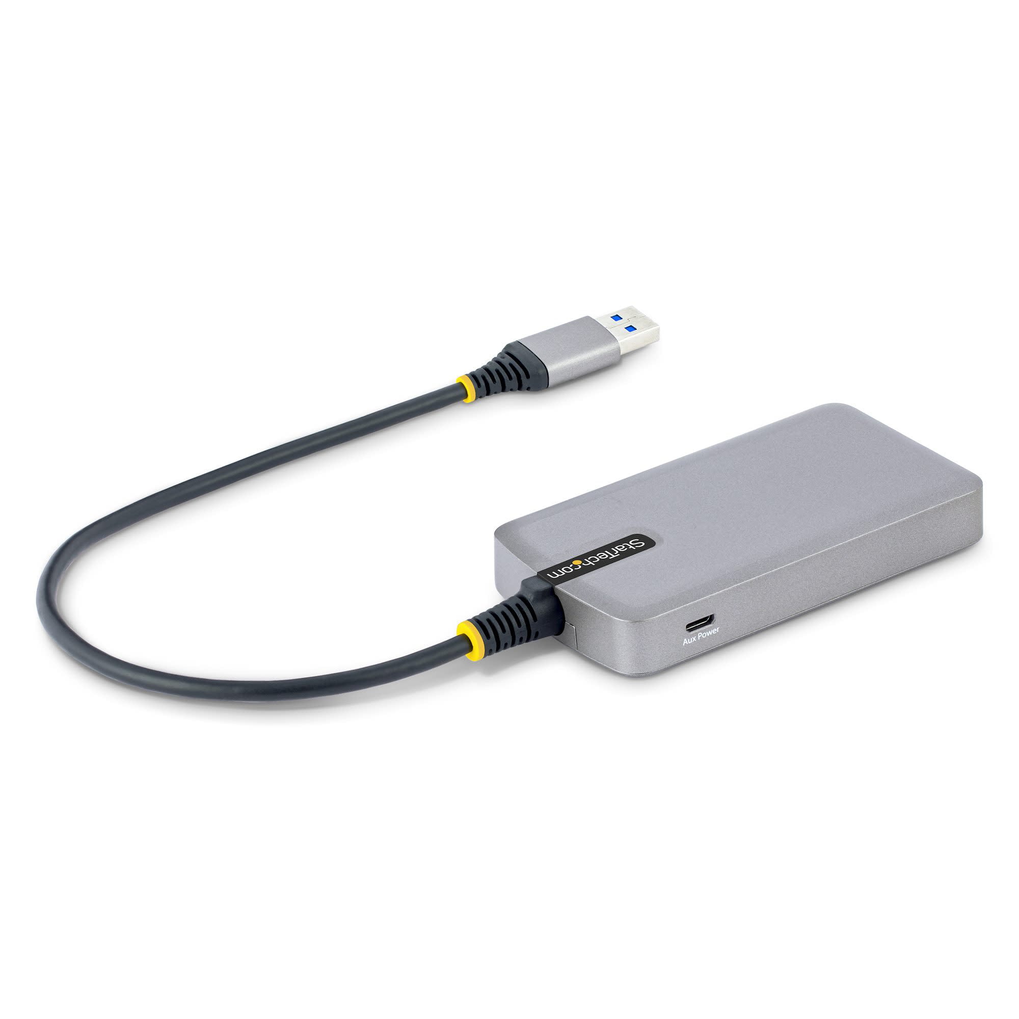 Picture of Startech 5G3AGBB-USB-A-HUB 3 Port USB Hub with GBE Adapter