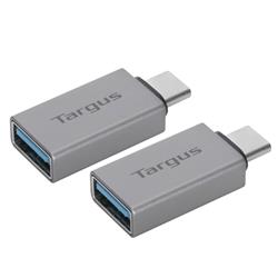 Picture of Targus ACA979GL USB-C to USB-A Adapter, Grey - Pack of 2