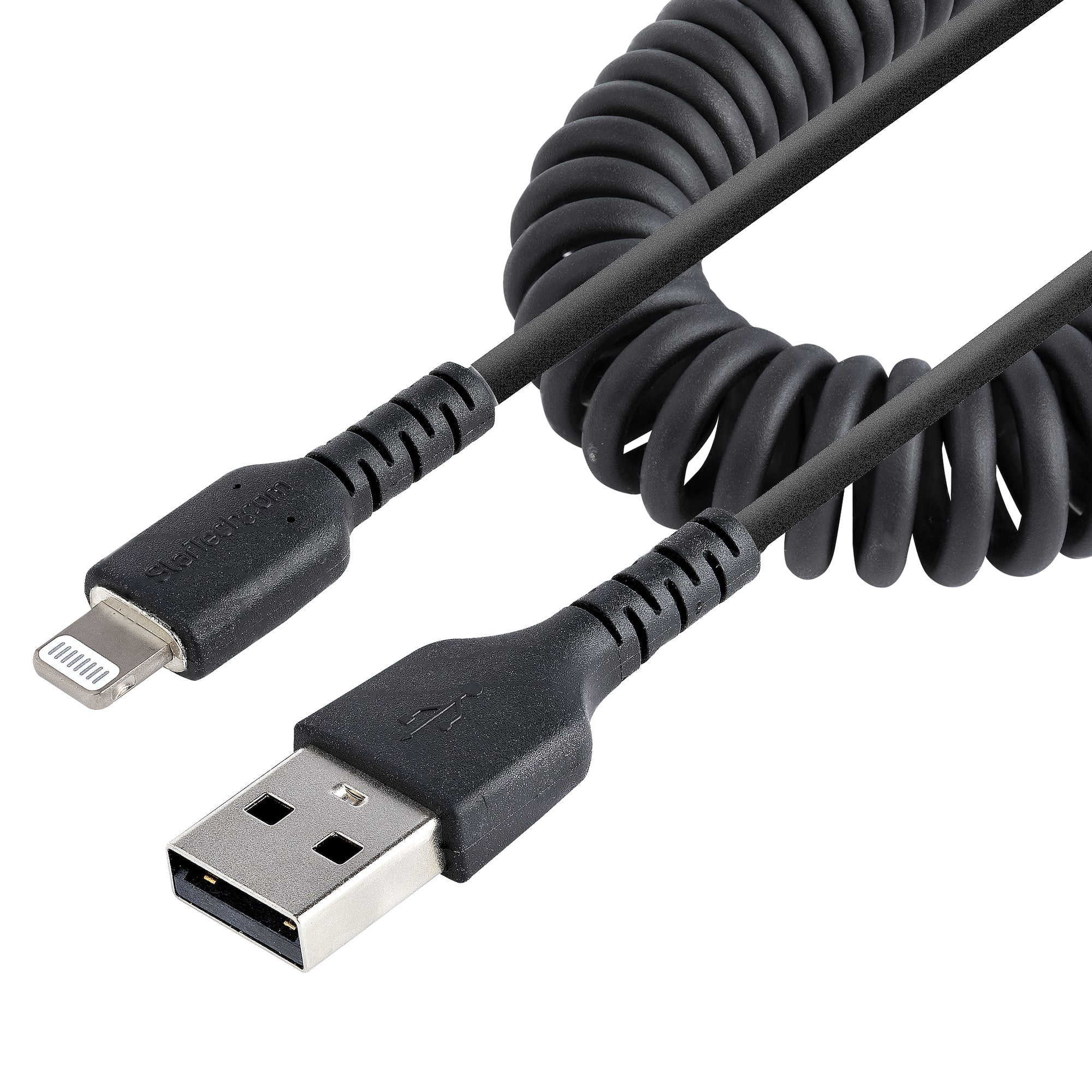 3.28 ft. Coiled USB to Lightning Cable