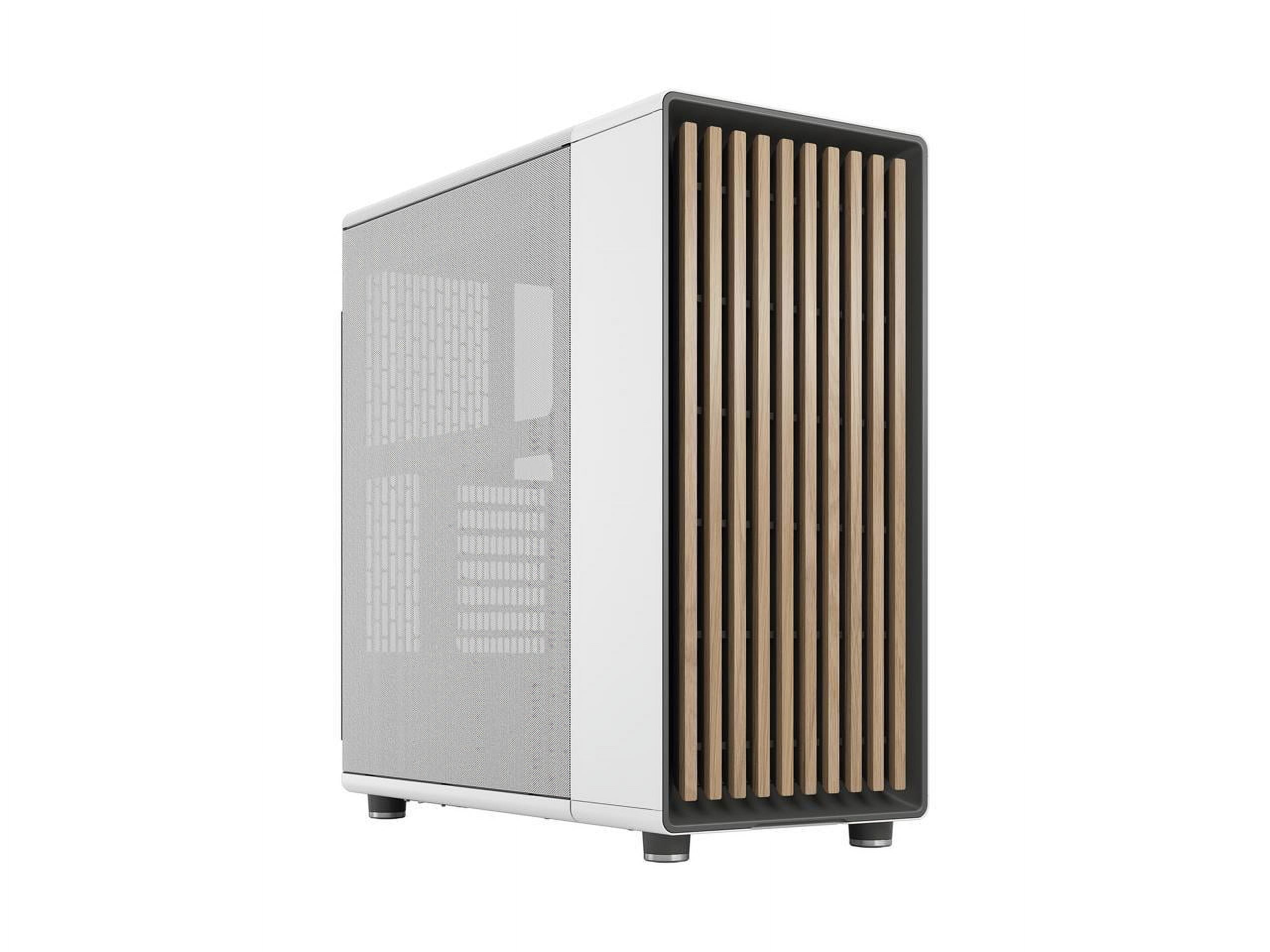 Picture of Fractal Design FD-C-NOR1C-03 North Mid-Tower Case with Mesh Side Panel, White