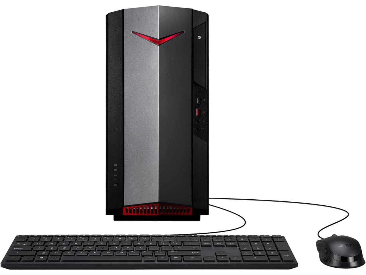 Picture of Acer DG.E30AA.001 Intel Core i5-12400F Hexa-Core 8GB RAM 512GB SSD Windows 11 Home Gaming Desktop Computer, Shale Black Iron Chasis