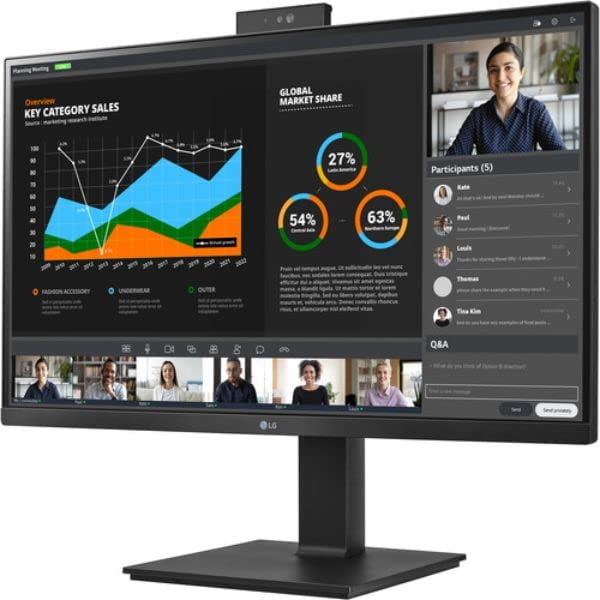 Picture of LG Commercial 27BQ75QC-B 27 in. 2560 x 1440 Monitor