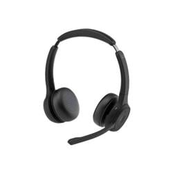 HS-WL-722-BUNA-C 722 Wireless Dual On-Ear Headset, Carbon Black