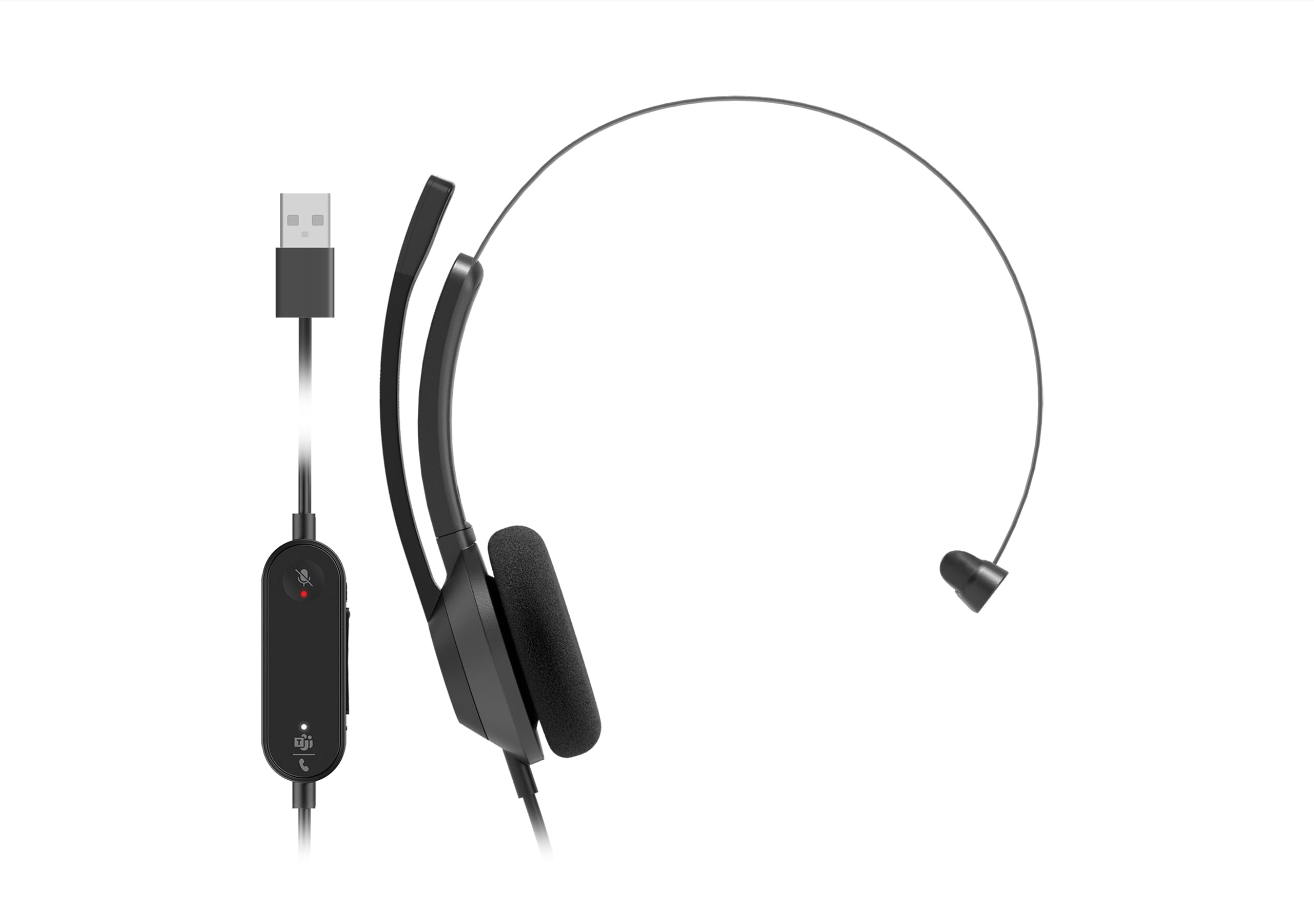 Picture of Cisco HS-W-321Q-C-USB 321 Wired Single Carbon Headset, Black