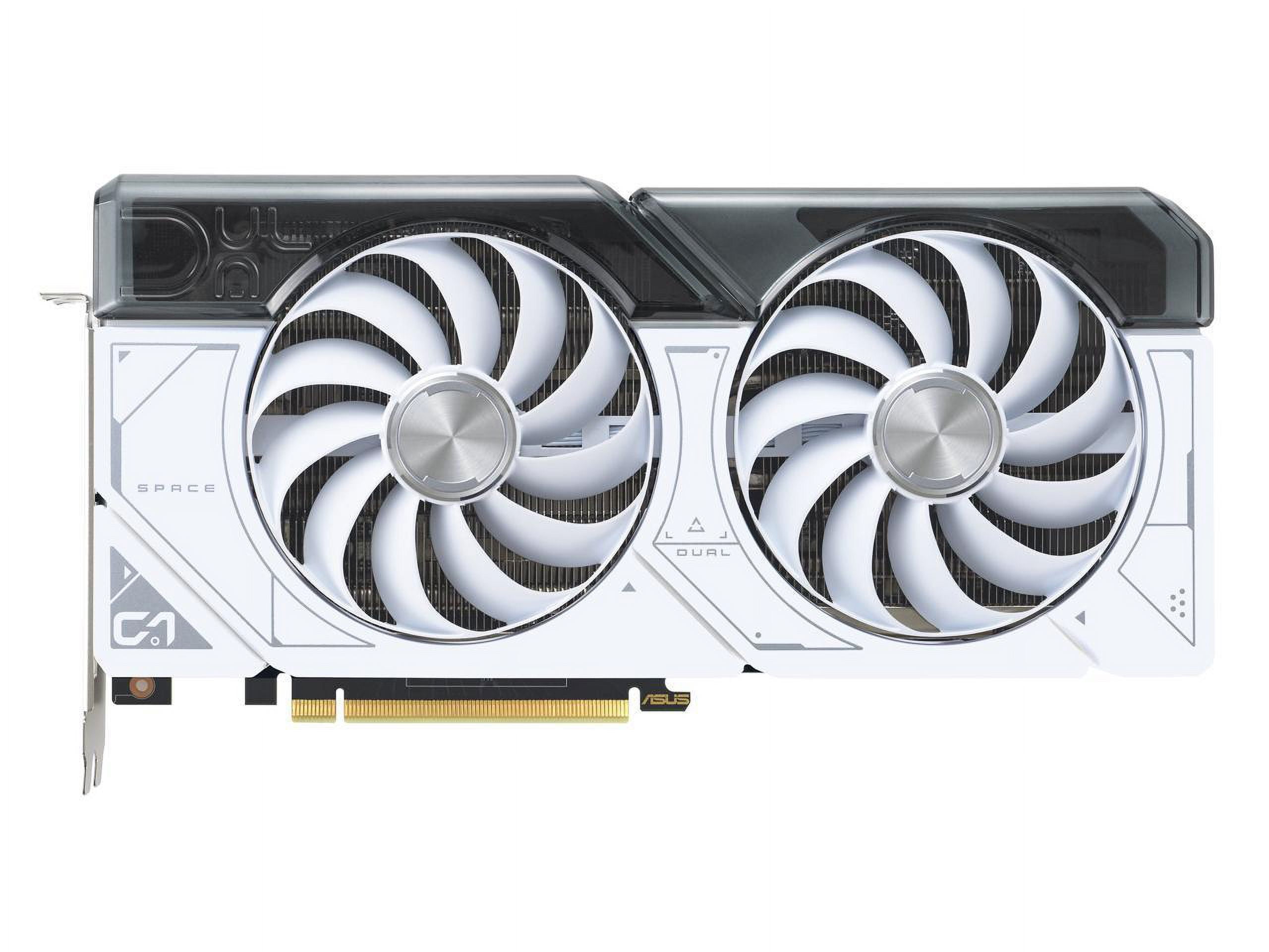 Picture of Asus DUAL-RTX4070-O12G-WHITE 12GB GDDR6X DLSS 3 HDMI 2.1 ROG Strix GeForce RTX 4070 Gaming Graphics Card with DisplayPort 1.4a & PCIe 4.0