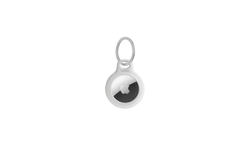 MSC003btWH PC Reflective Cell Phone Keychain for Apple AirTag - White