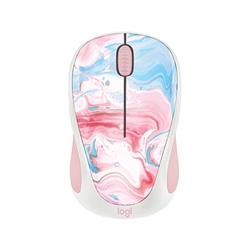 Picture of Logitech 910-007055 Design Collection Wireless Mouse Cotton&#44; Pink&#44; White & Blue