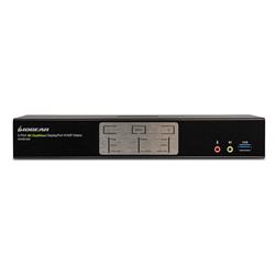 GCMS1922 2-Port 4K Dual View DisplayPort Matrix KVM Switch with USB, Audio Mixer & Mouse Cursor Crossover Switching