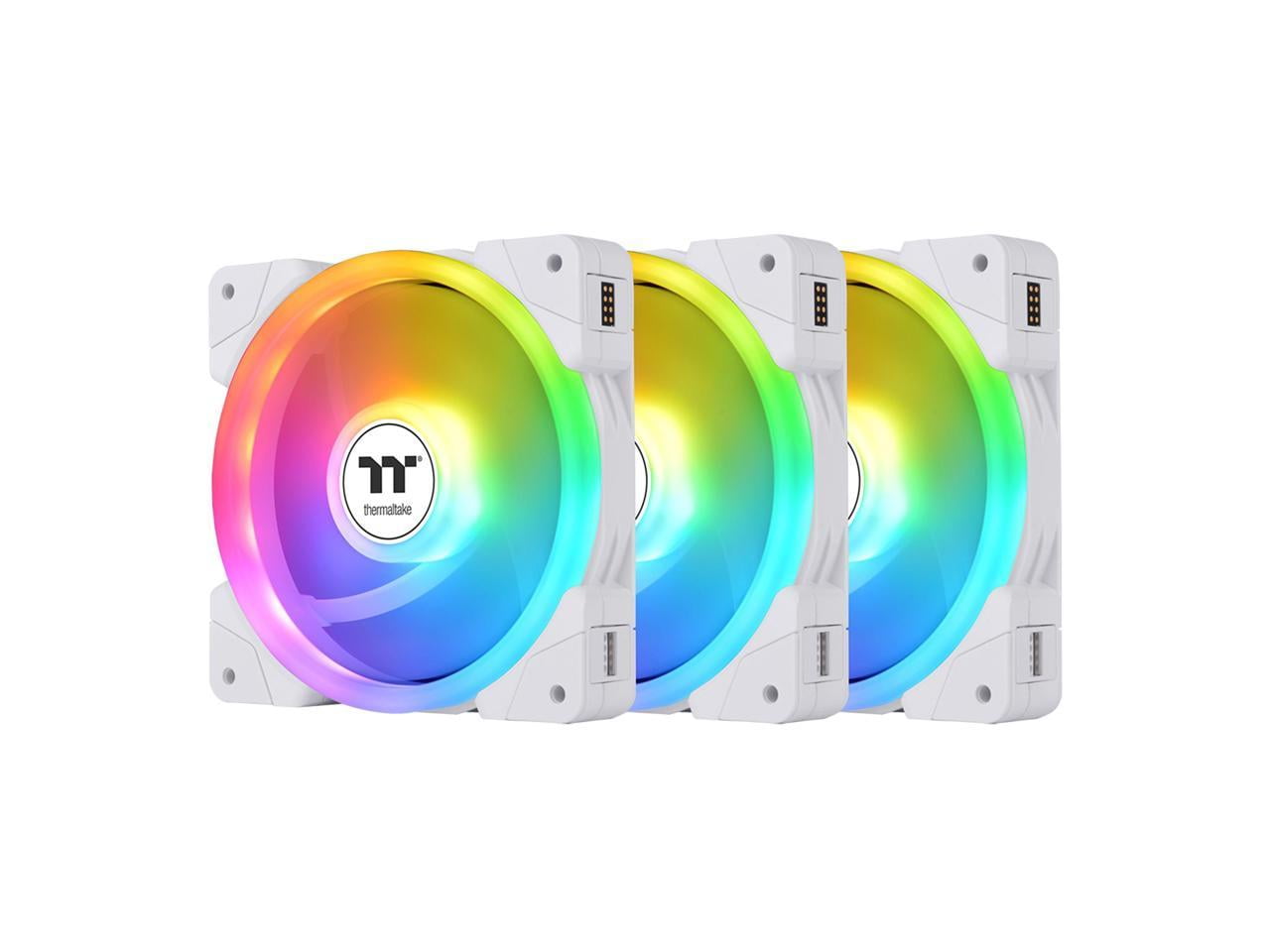 Thermaltake CL-F169-PL12SW-A SWAFAN EX 12 ARGB White Cooling Fan - Pack of 3