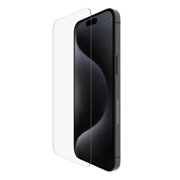 Picture of Belkin OVA138ZZ Tempered Glass Treated Screen Protector for iPhone 15 Pro Max&#44; Clear