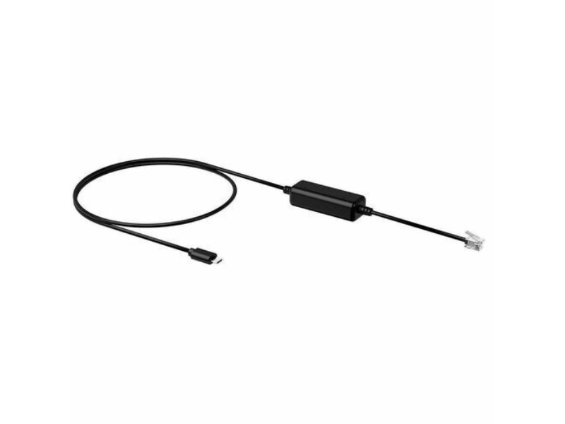 Picture of Yealink 330000103001 EHS35 Wireless Headset Adapter Support Cable for T3 Series - Black