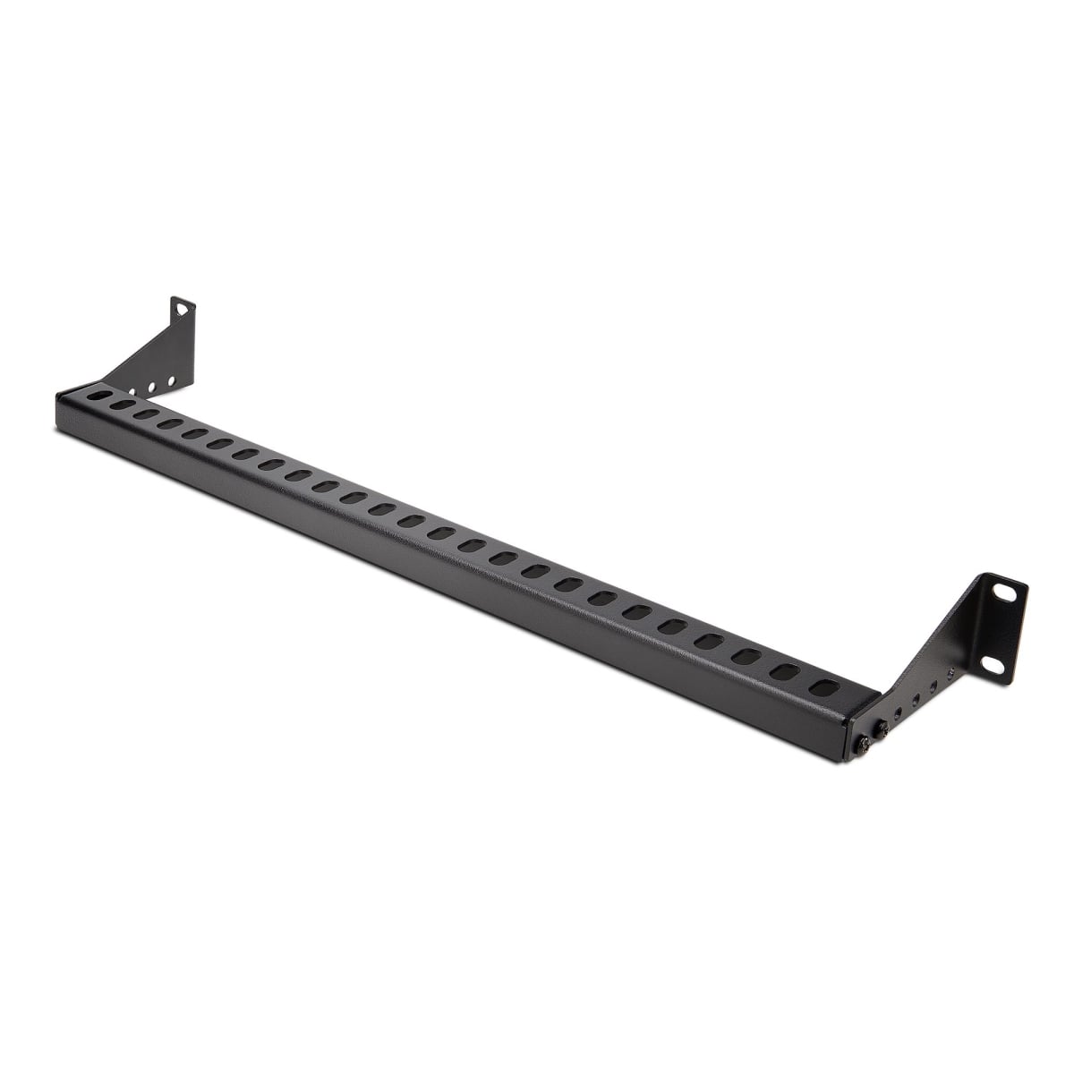 1U Rack Mountable Cable Lacing Bar w/Adjustable Depth, Cable Support